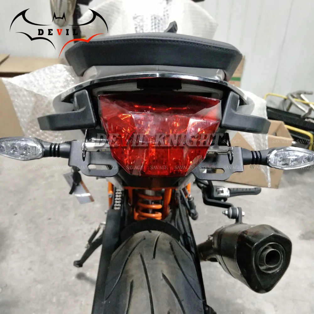 Регистрационный держатель номерного знака светодиодный фонарь для KTM 690 DUKE/R 2012 13 14 15 16 мотоцикл хвост аккуратный крыло Eliminator