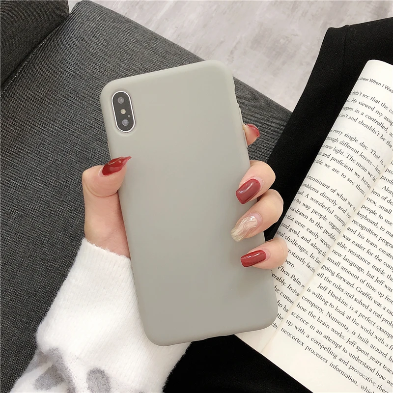 Однотонный силиконовый чехол Gimfun для Iphone 11 Pro Max X Xs Xr 6 7 8Plus мягкий накладка