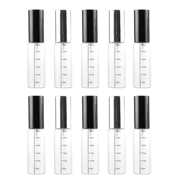 

10 Pcs 30Ml Transparent Scale Glass Spray Bottle Portable Perfume Sub-Bottle Travel Lotion Fine Mist Bottle