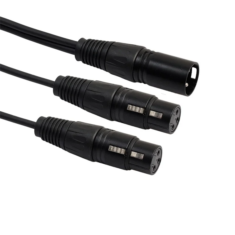 Новый 3Pin XLR Сделано в Китае 1 Мужской до 2 Женский аудио кабель-удлинитель для