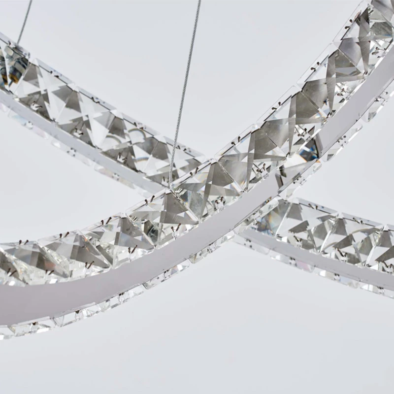 Современные светодиодные хрустальные люстры огни для столовой гостиная