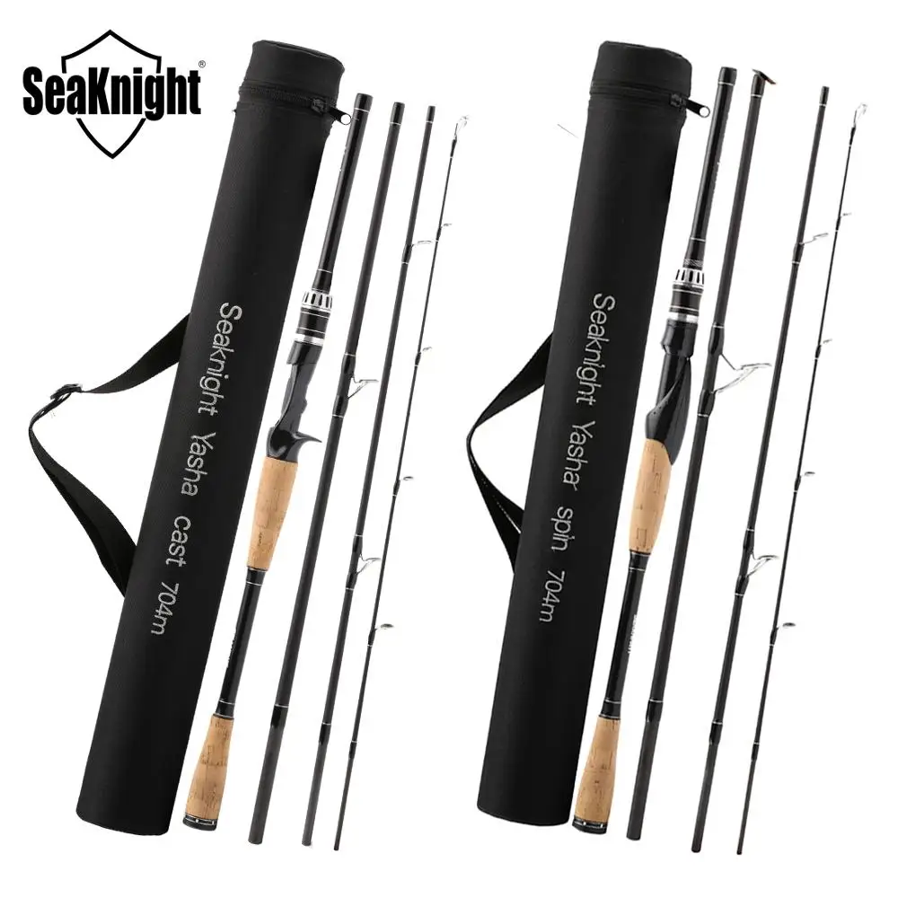 SeaKnight YASHA Fishing Rod 2.1M 2.4M 2.7M 3.0M 4 Section M Power Carbon Fiber Spinning/Casting Travel Rod 10 30g Fishing Tackle|fishing rod|4 sectiontravel rod - AliExpress