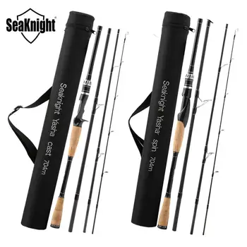 SPECIAL PROMO ❤️ SeaKnight YASHA Fishing Rod 2.1M 2.4M 2.7M 3.0M 4 Section M Power Carbon Fiber Spinning/Casting Travel Rod 10-30g Fishing Tackle - discount item 48% OFF Sports & Entertainment