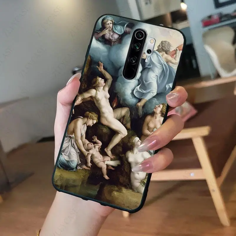 Art Painting The Birth Of Venus Phone Case for redmi note8pro note7 note5 note6pro 7 7A 8 8A Note8T Note9 note9s note9pro Cover xiaomi leather case handle Cases For Xiaomi