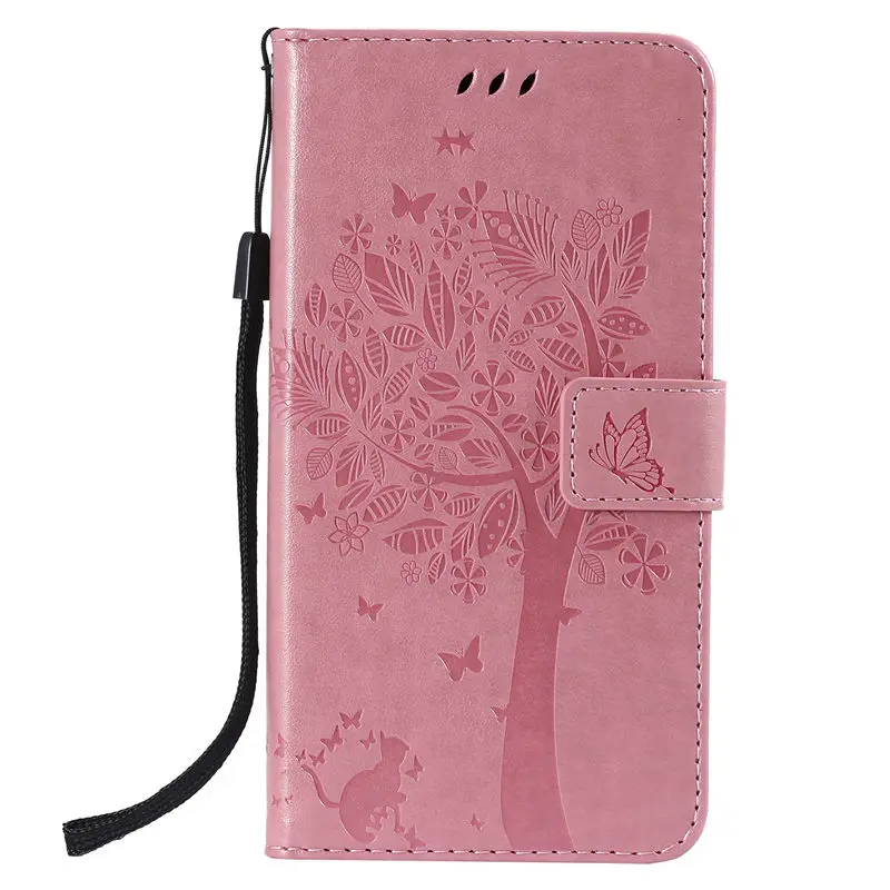 Ретро Чехол-книжка из искусственной кожи, чехол для телефона, чехол для iPhone 11pro MAX 6 6S 5 5S 5C 4 4S 7 8 plus X XR XS Max - Цвет: Pink