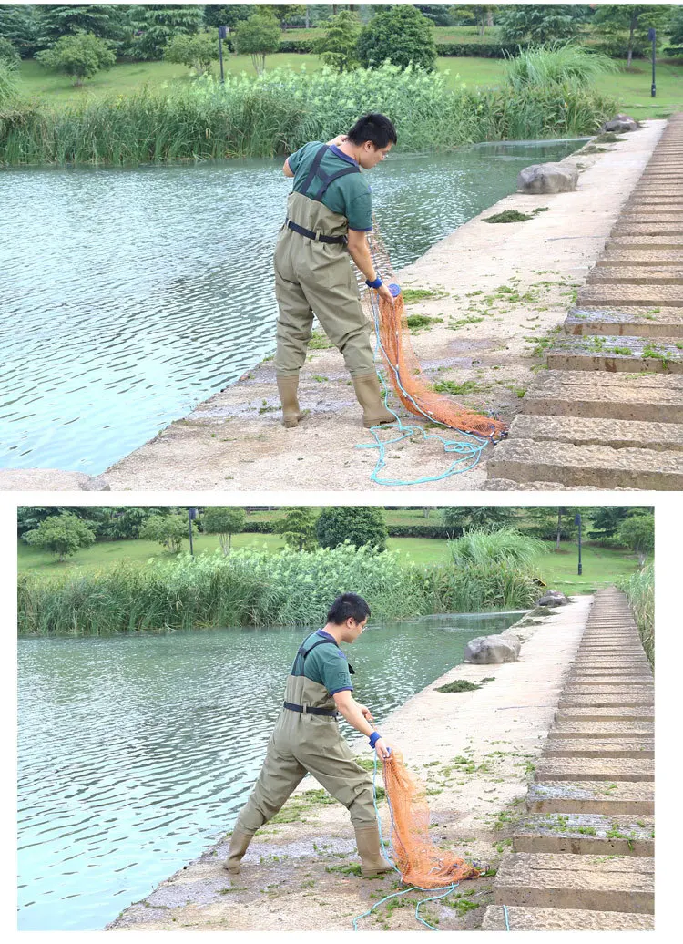 Waders PVC нейлон пояс рыболовные штаны настраиваемые коленной чашечки сухожилия подошва воды нижнее белье
