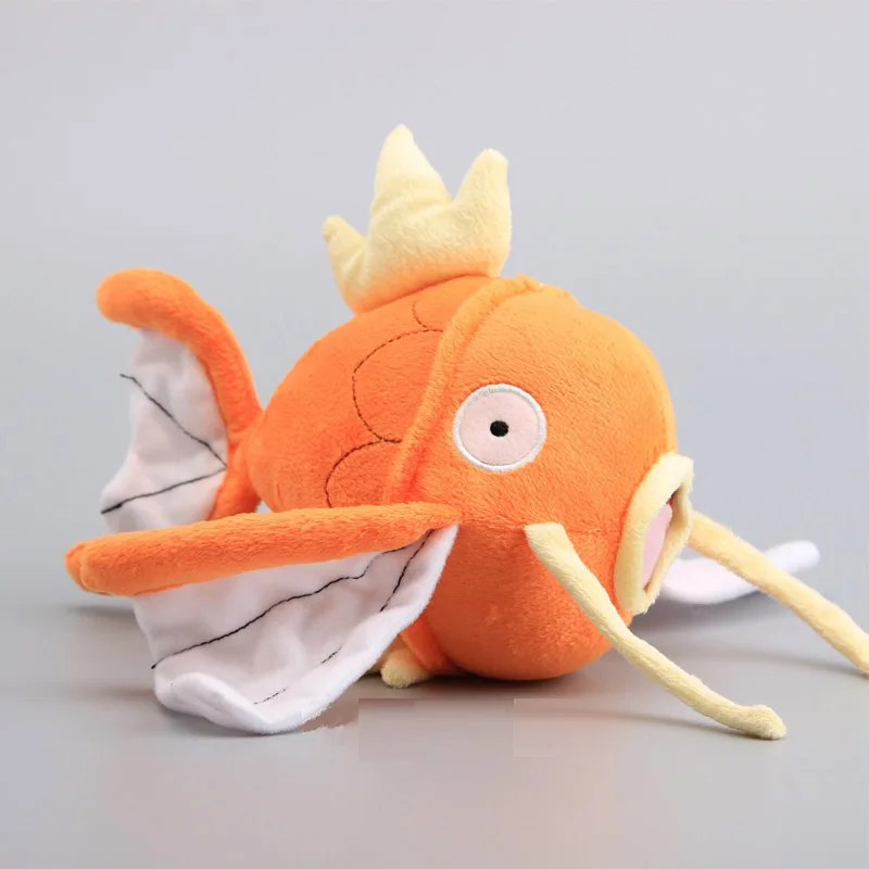6 шт., 23 см, новая плюшевая игрушка из мультфильма Magikarp, высокое качество, карманное животное, Magikarp, мягкие куклы, подарки для детей(2 цвета - Цвет: orange