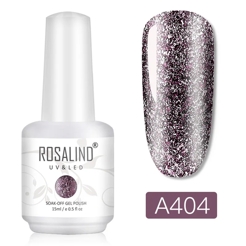 RHA404 ROSALIND 15 мл Блестящий неоновый Гель-лак для ногтей гибридные Лаки нужен УФ светодиодный маникюрный неоновый дизайн для ногтей впитываемый базовый верхний слой гель Праймер - Цвет: RHA404