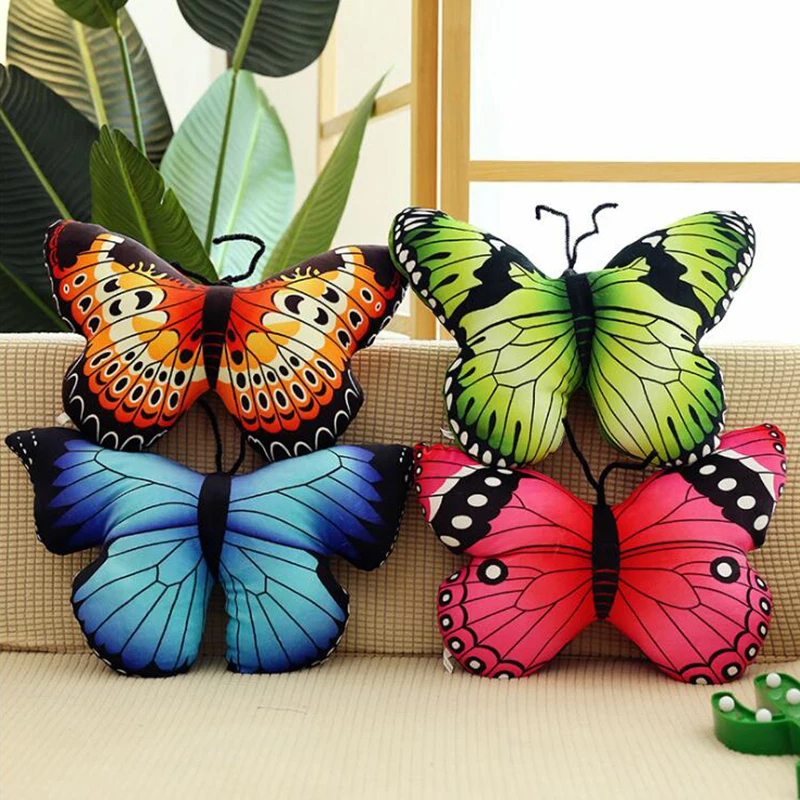 Креативная мягкая плюшевая игрушка бабочка имитация куклы бабочки насекомое