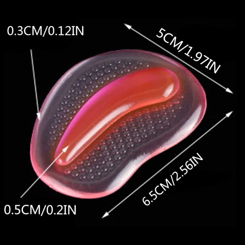 1 пара, прозрачный гель силиконовый носок стопы, стельки для высоких каблуков, женские противоскользящие обезболивающие стельки для обуви, массажер