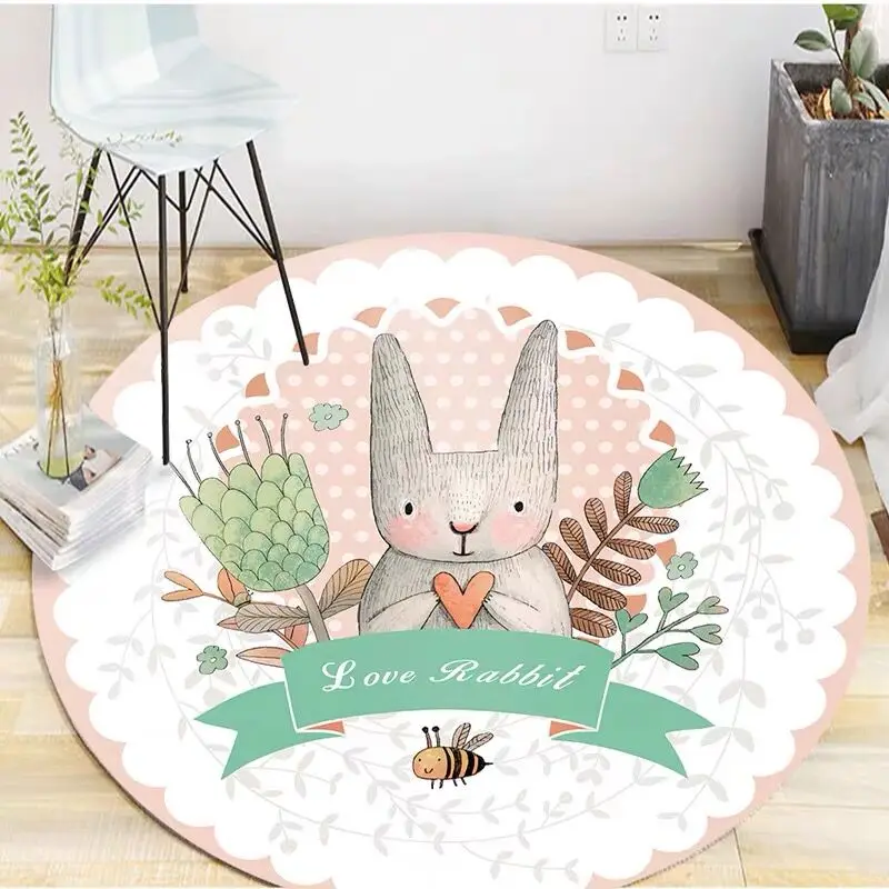 08 CuteCircle круглый напольный коврик для домашних животных, собак, кошек, коврик для дома, Впитывающий Коврик для спальни, гостиной, кухни, балкона - Цвет: 08