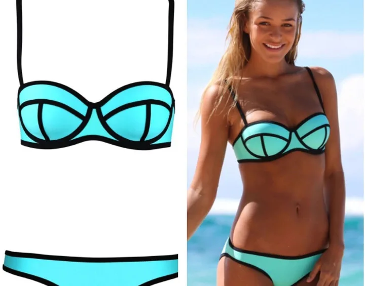 

Women's Bikini Swimsuit Colorblocking