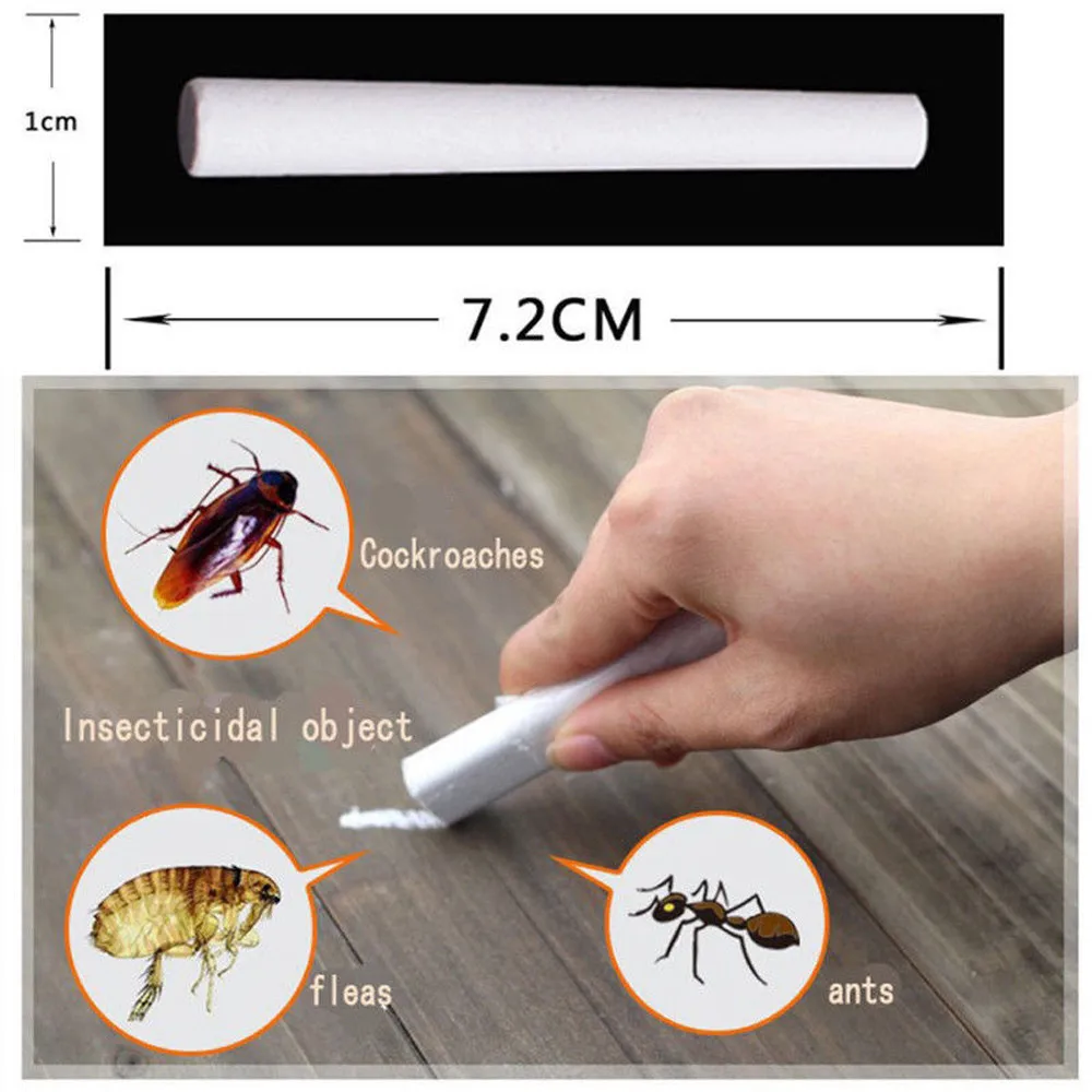 New 10pcs Magic Insect Pen Chalk Tool Kill Cockroach Roaches Ant Lice Flea Bugs Pest Control Products Tools Cha | Дом и сад