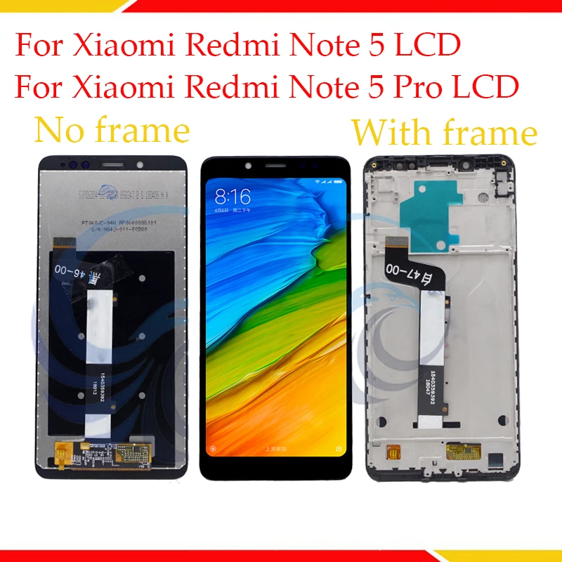 Beste 100% Getest Lcd scherm Voor Xiaomi Redmi Note 5 Lcd scherm Met Touch Screen Complete Montage Voor Redmi Note 5 Pro