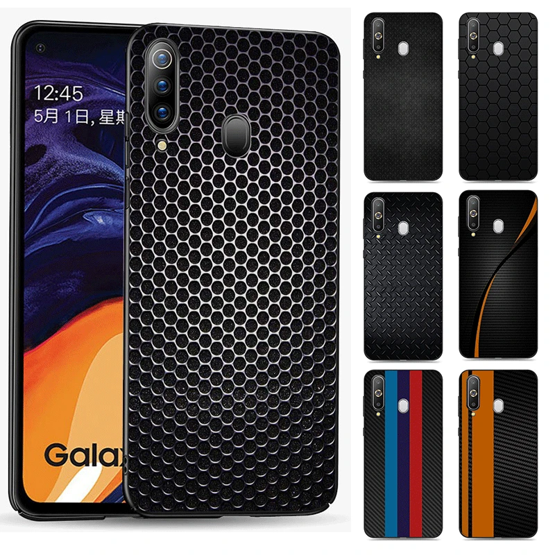 Силиконовый чехол для телефона Samsung Galaxy A2 Core A3 A5 A6 A7 A8 A9 Plus с принтом из углеродного