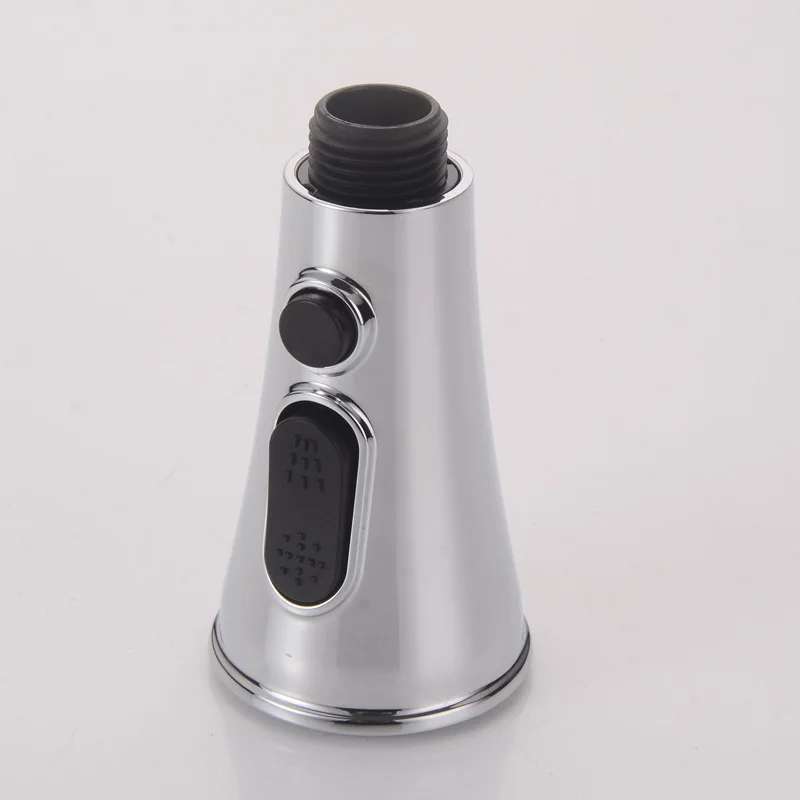 food smoked pull head basin faucet accessories trumpet-shaped button switch can suspend water-saving shower nozzle