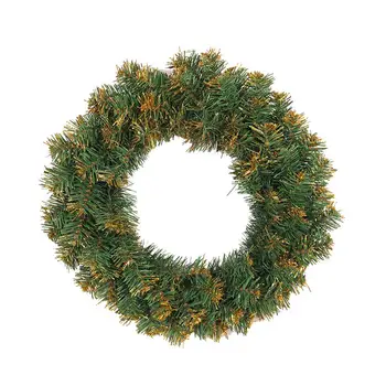 

30/40CM PVC Christmas Wreath Gold Powder Silver Garland For Door Hanging Window Shop Mall Ornament Home Decor