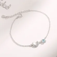 Браслеты из стерлингового серебра 925 пробы, двухслойные браслеты со звездами и бусинами, браслеты и браслеты для женщин и девушек, свадебные ювелирные изделия