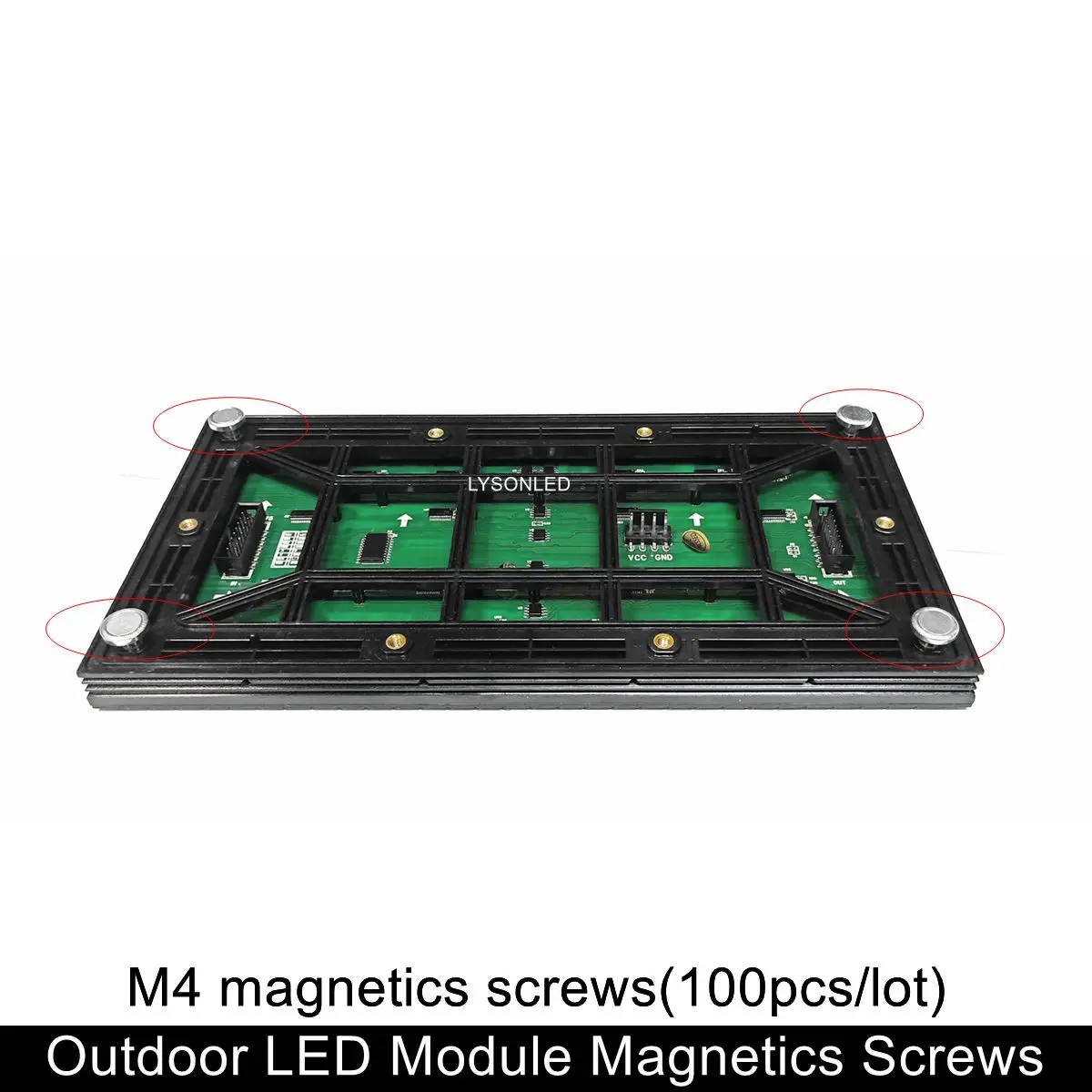 100pcs/lot M3 M4 Cylinder Magnet for Indoor Outdoor LED Display Module Magnetics Screws for P10 P8 P5 P4 P3 P2.5 SMD LED Module