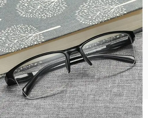 

FF0285S Half Frame Reading Glasses Presbyopic Eyewear Male Female Far sight Glasses Ultra Light Black