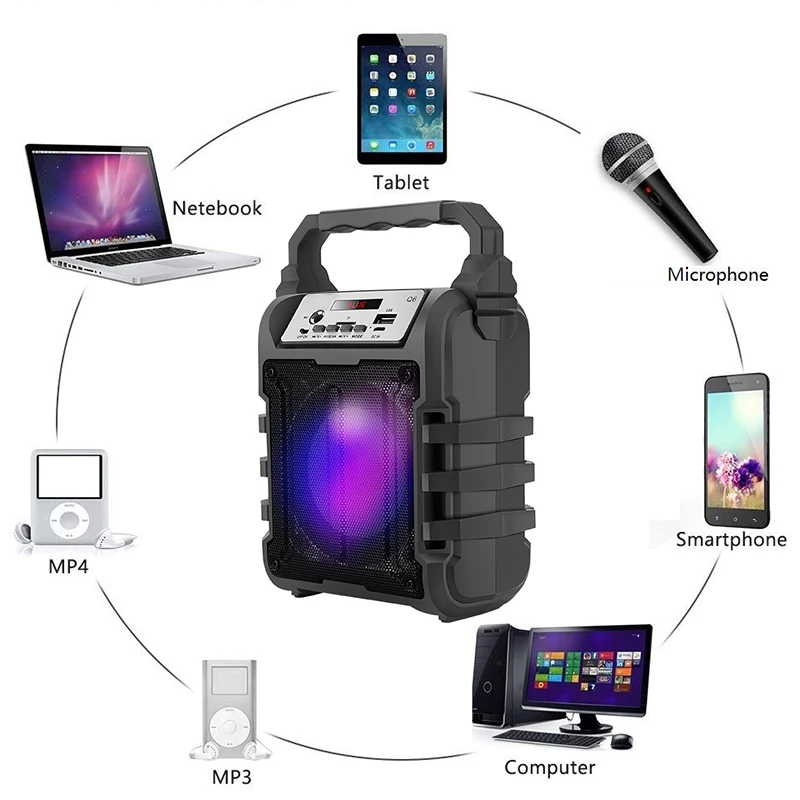 Портативная Bluetooth колонка портативная беспроводная акустическая система 5 Вт