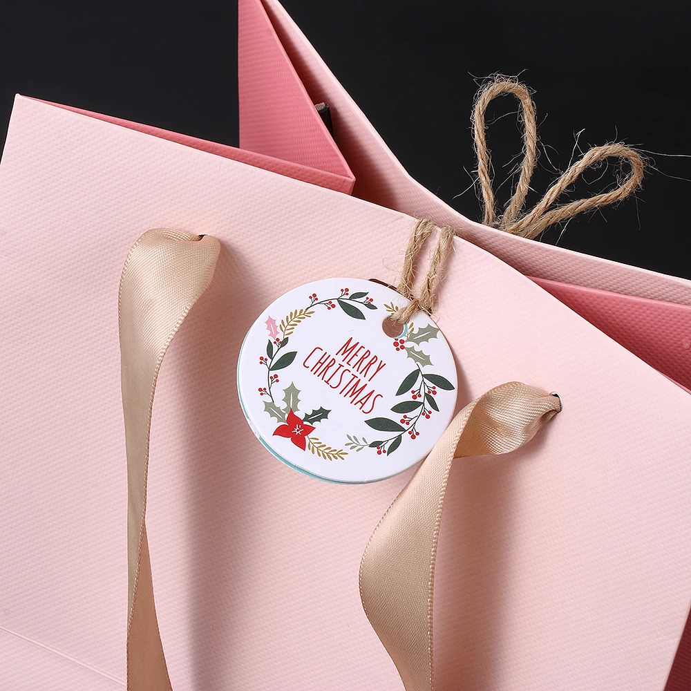 50 шт. красочные мульти стиль конфеты Наклейка на мешок подарки посылка этикетка Санта Клаус Рождество украшение посылка этикетка Свадебные сувениры
