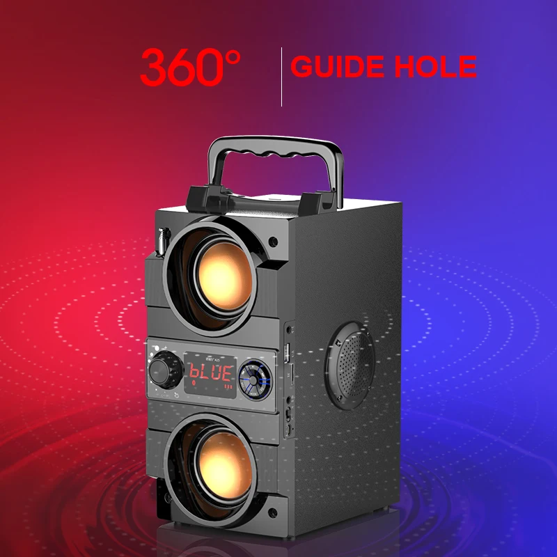 4000 мАч Bluetooth 5,0 динамик для улицы дома 2,2 звуковой канал Беспроводная поддержка эквалайзера TF FM 3D стерео бас вечерние портативный сабвуфер