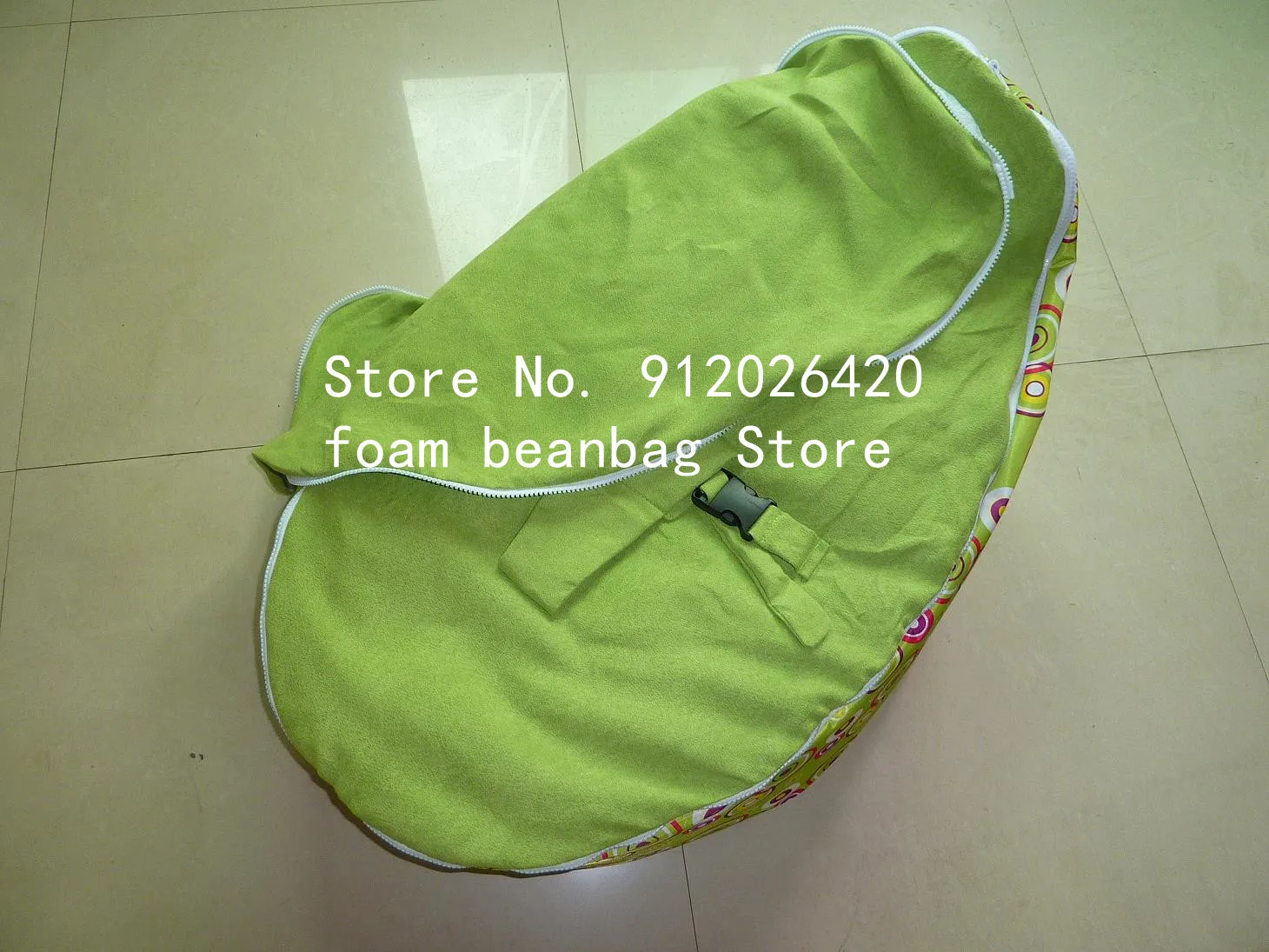blue circle dots waterproof base Simple style comfortable and soft portable square giant rectangle big bean bag sofa