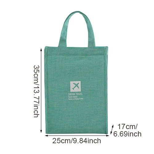 Blue L Lunch Bag MoneRffi сумка для обеда портативный тепловой еда свежий Bento мешок офис напиток для пикника холодной изоляции Органайзер Tote аксессуары питания - Цвет: Blue L Lunch Bag