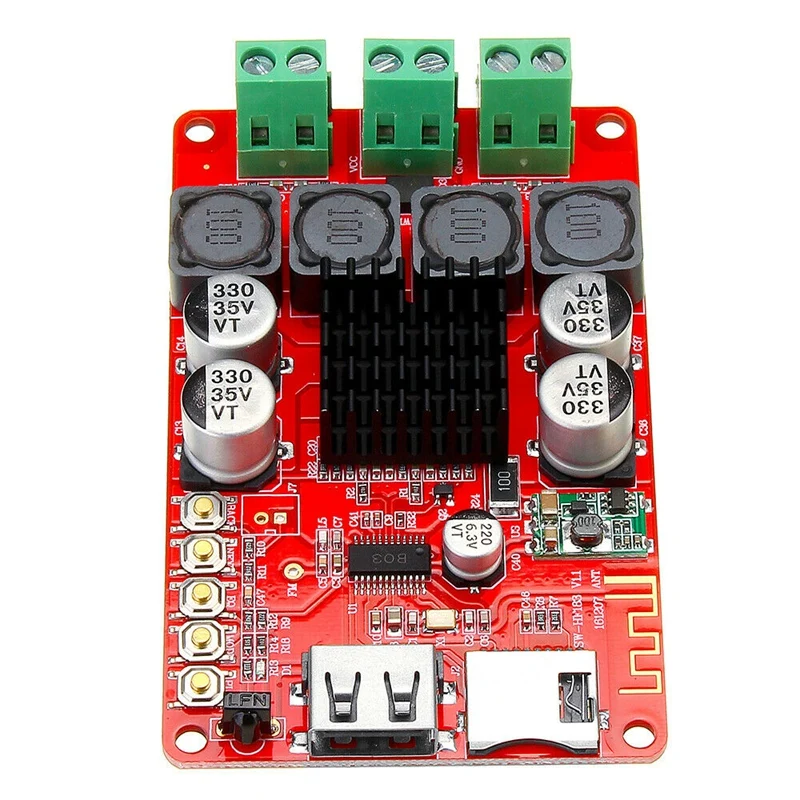 HF183 TPA3116 2X50W Digital Bluetooth Receiver Module Amplifier Board with Remote Controller