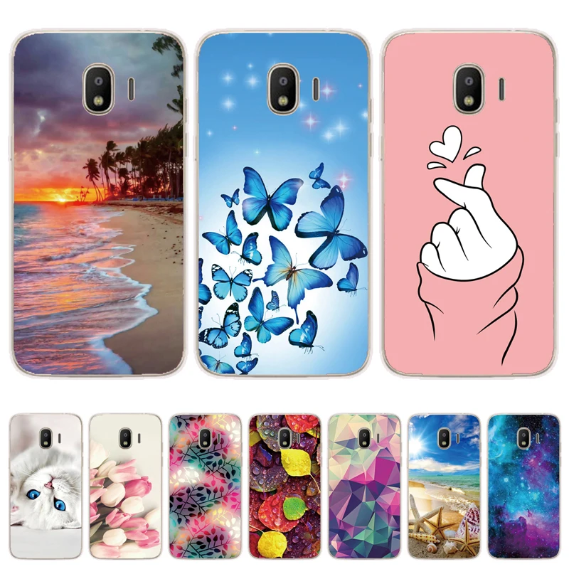 ТПУ чехлы для телефонов samsung J2 2018 чехол Slicone модная задняя крышка Samsung Galaxy j2 SM-J250F