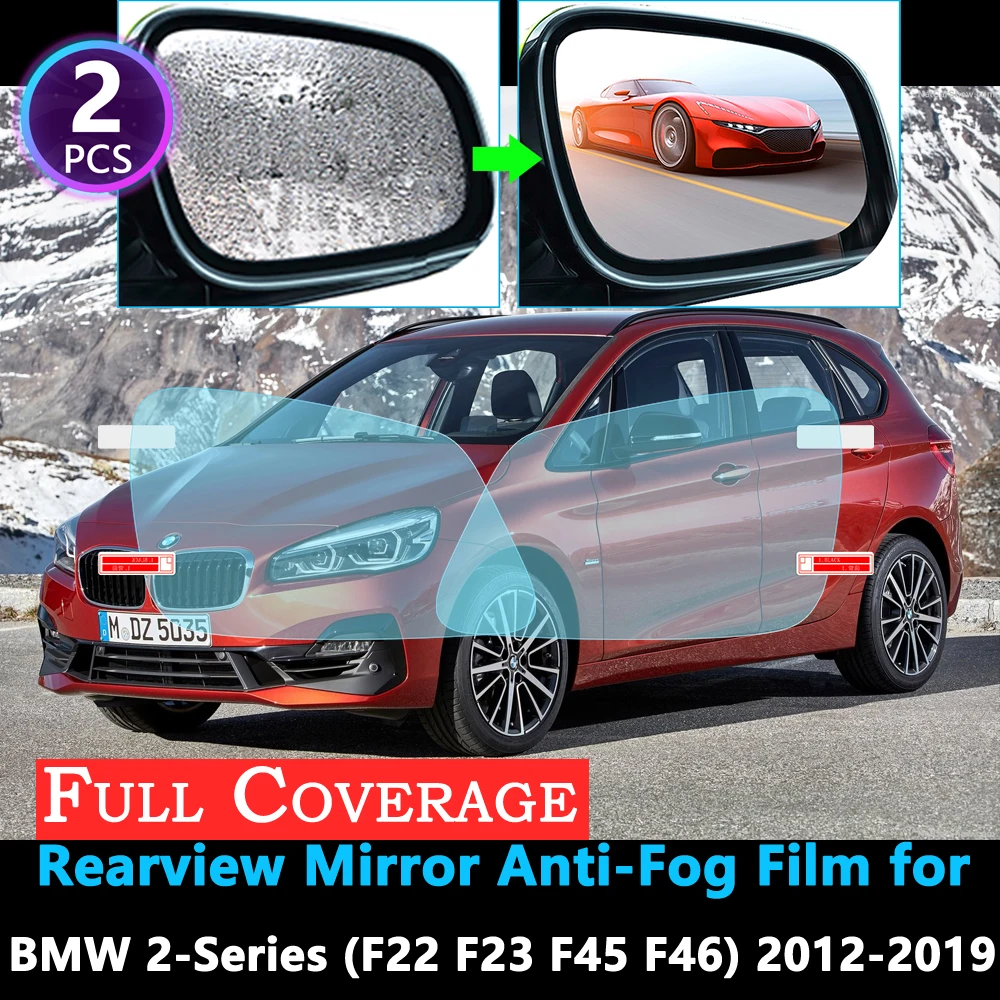 

Full Cover Protective Film for BMW 2 Series F22 F45 Coupe Gran Active Tourer 218i 220i 228 Rearview Mirror Rainproof Anti-Fog