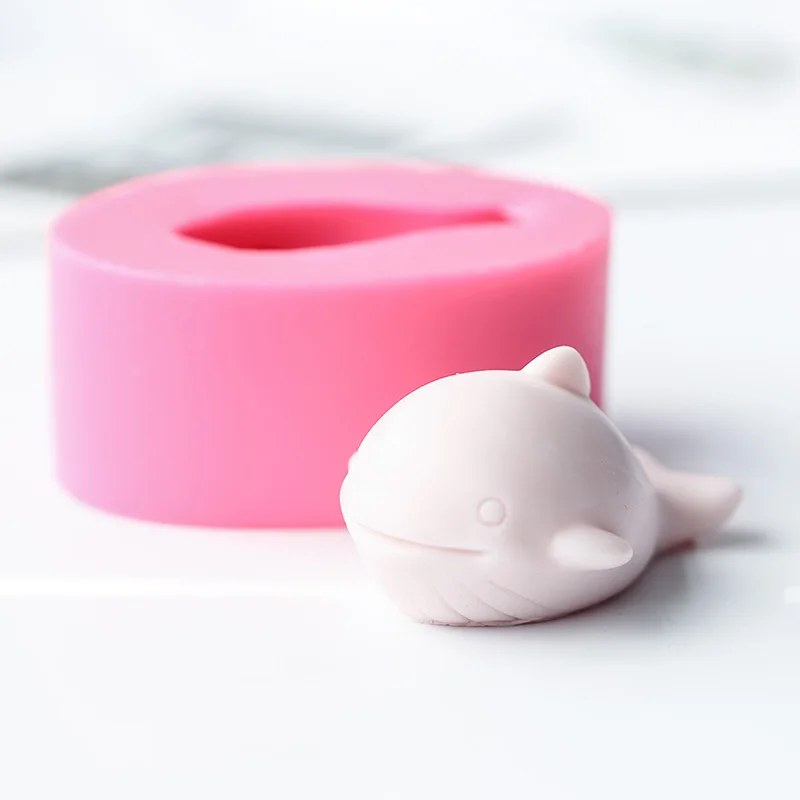 3d мультфильм маленький кит силиконовая форма для ручной работы, силиконовая форма для мыла, принадлежности для изготовления мыла, инструменты для украшения торта, форма для шоколада