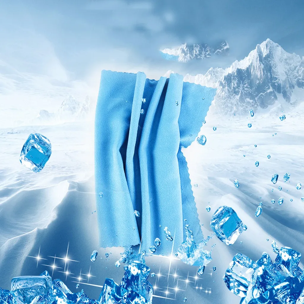 Microfiber Quick Drying Camp Sport Gym Beach Swim Travel Shower Bath Towel Ice Towel Sport Swimming Travel Silicone Portable