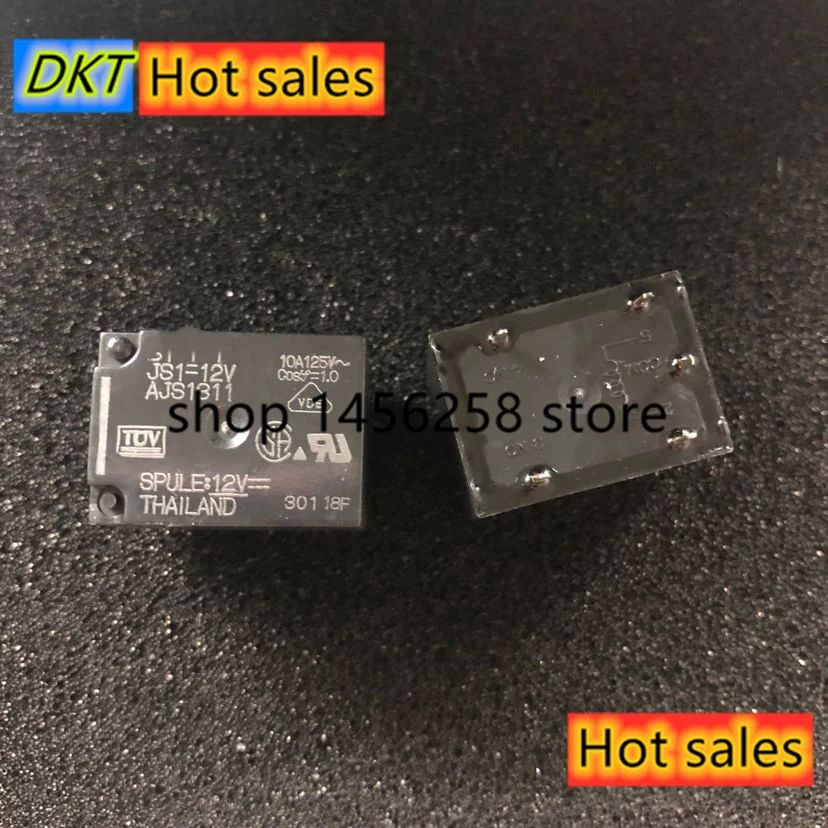 ЛОТ (10 шт./лот) 100% оригинал новая модель JS1-12V-F AJS1311F JS1-12V AJS1311 5 контактов 10A 12 В