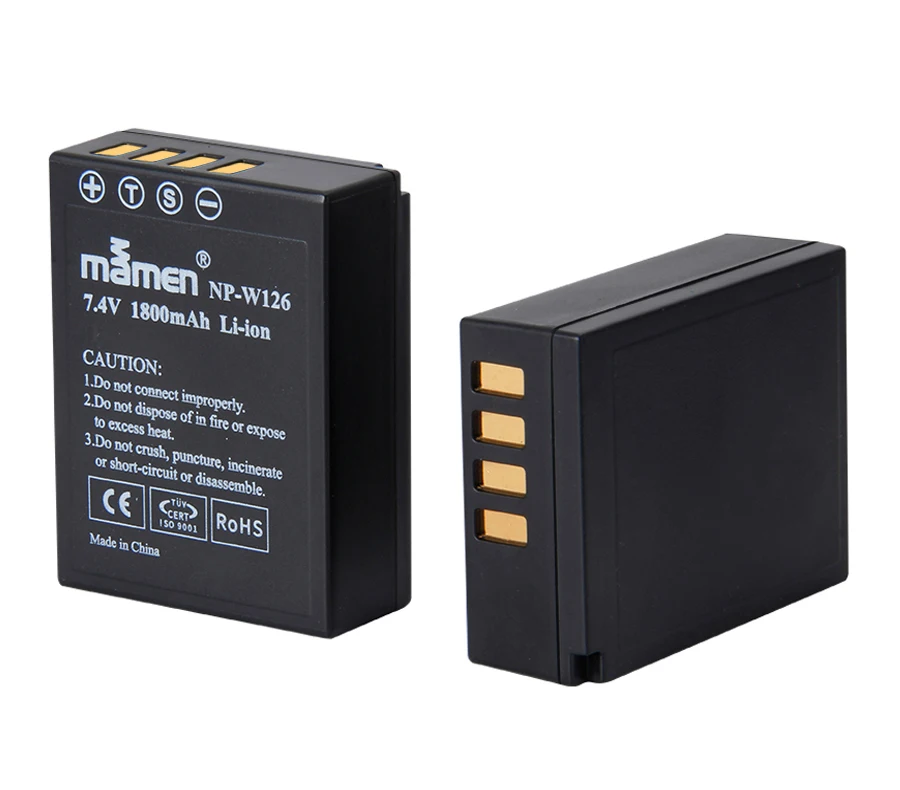 Mamen 4 шт. NP-W126 NPW126 NP-W126S цифровой Батарея для fuji плёнки X Pro2 Pro1 E1 E2 E2S 100F M1 A1 A2 T1 T2 T10 T20 батареи