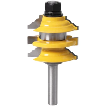 

8mm Shank Rail & Stile Router Bit Stacked Wood Cutting Tool Woodworking Router Bits
