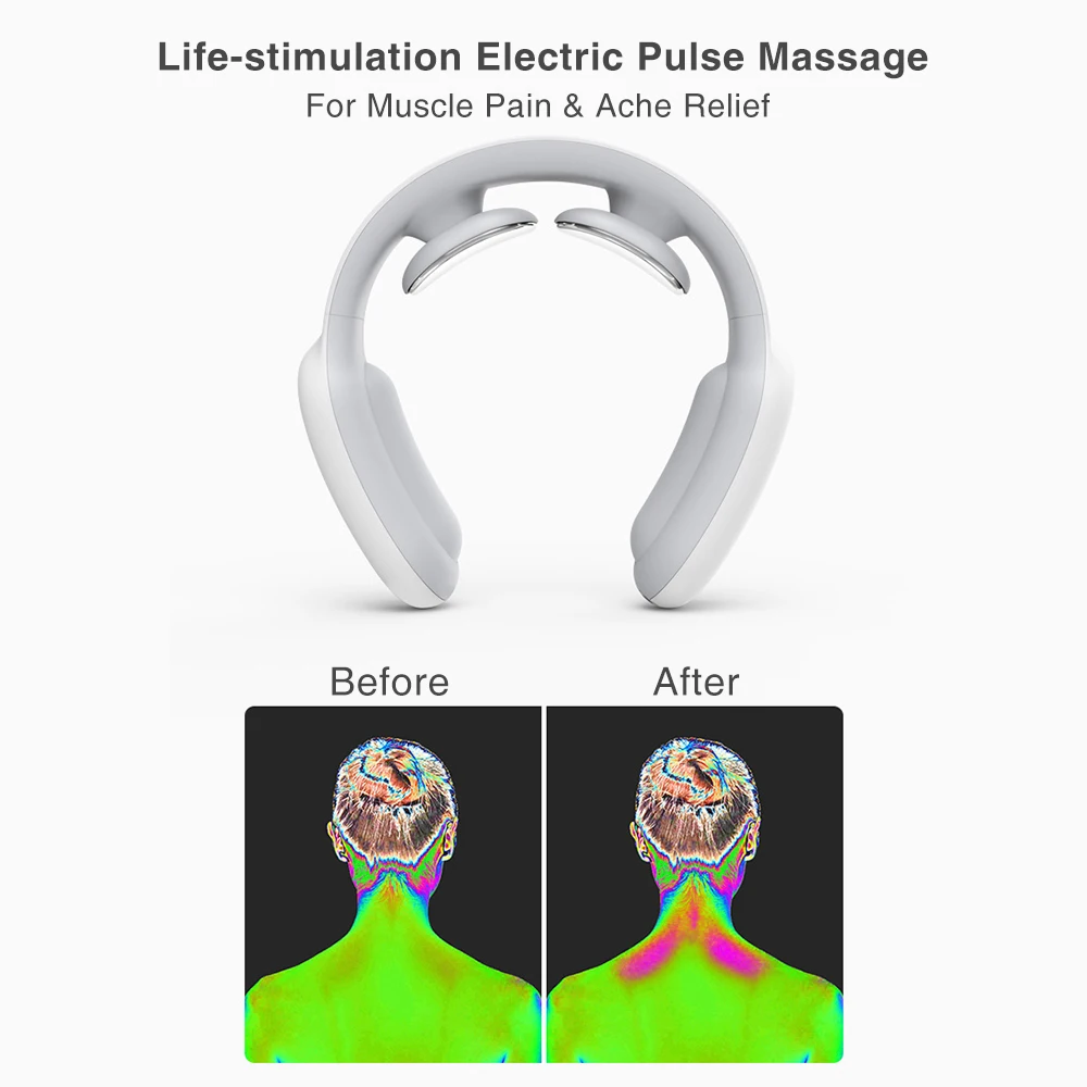Electric Pulse Neck Massager Rechargeable