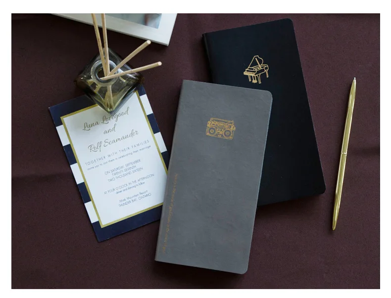 Pocket-Notebooks Journal Weekly-ежедневник для учебы, ежемесячный цветной ежедневник, Одноцветный ежедневник из искусственной кожи, карманные блокноты Ins