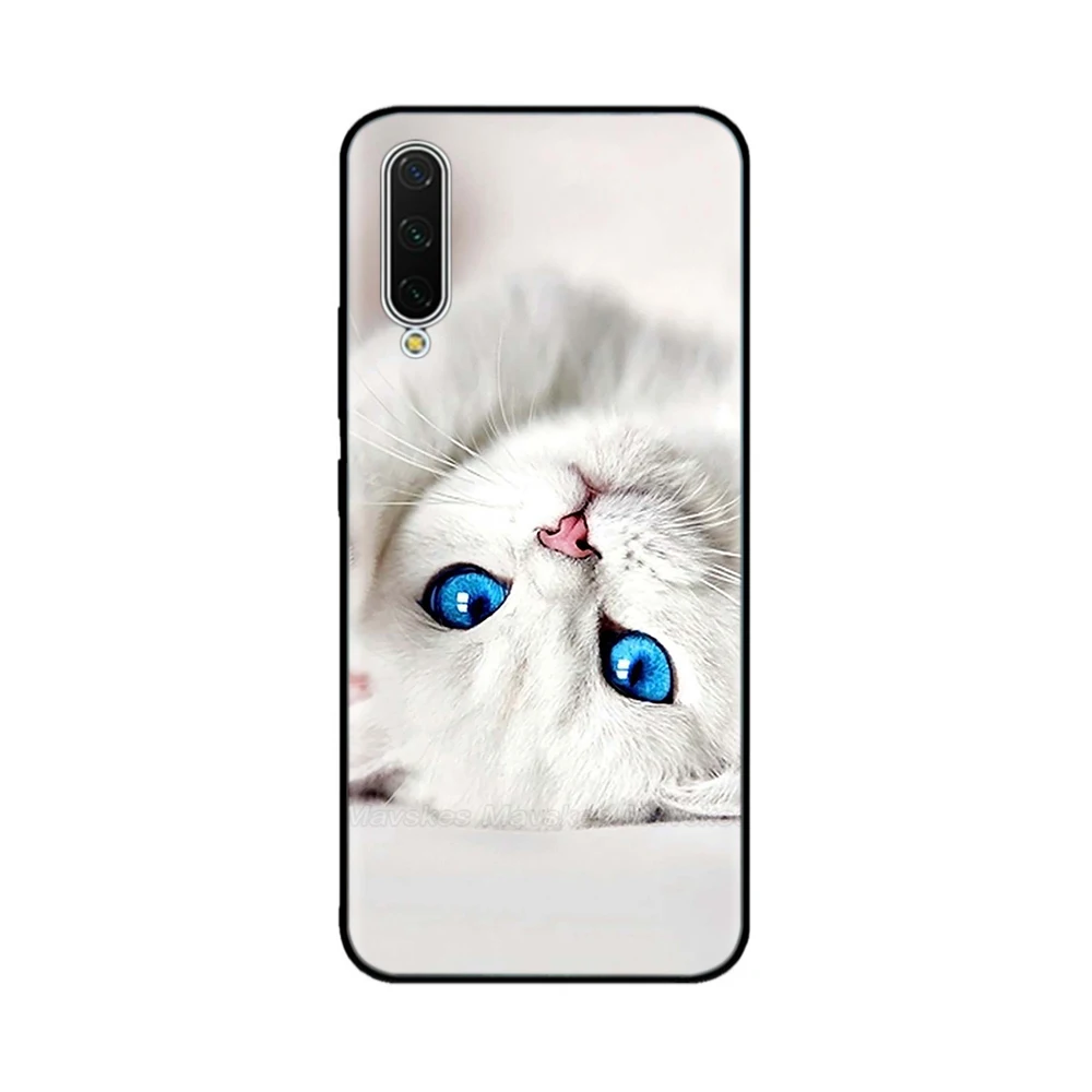 neck pouch for phone Silicone Case For Xiaomi MI A3 Case Cute Cartoon Funda Phone Case For Xiomi Xiaomi MI A3 Bumper Coque MiA3 A 3 Soft Cover Case best iphone wallet case Cases & Covers