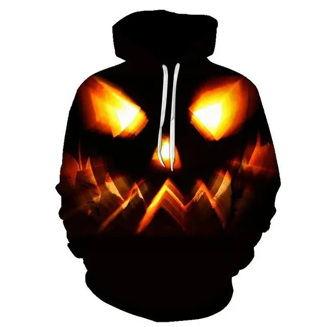 Halloween fears 3D pumpkin hoodie jumpers Halloween costumes fall/winter hoodies for men and women Regular - Цвет: LMWY-809