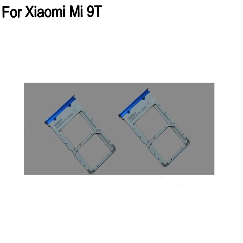 100% Vassoio Per Scheda Sim Blu Per Xiaomi Mi 9 T Vassoio Per Scheda Sd Supporto Per Scheda Sim Cassetto Per Scheda Sim Per Xiaomi Mi 9 T Parti Per Xi