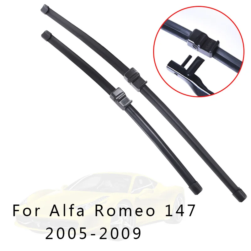 2005-2009 XYWPER стеклоочистителей для Alfa Romeo 147 2000 2001 2002 2003 2004 2005 2006 2007-2009 автомобильные аксессуары мягкий резиновый стеклоочиститель - Цвет: 2005-2009