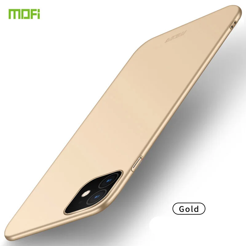 Золотой Для iPhone 11 Pro чехол Mofi роскошный классический матовый ПК Жесткий Чехол для телефона для iPhone 11 Pro Max пластиковый матовый чехол для iPhone 11Pro - Цвет: Золотой