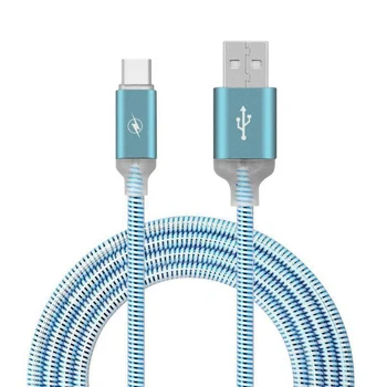 

Travel Glow Wire Metal Alloy Fast Charging TPE Port Type-C 1m Flashing Durable USB- C Data Cable