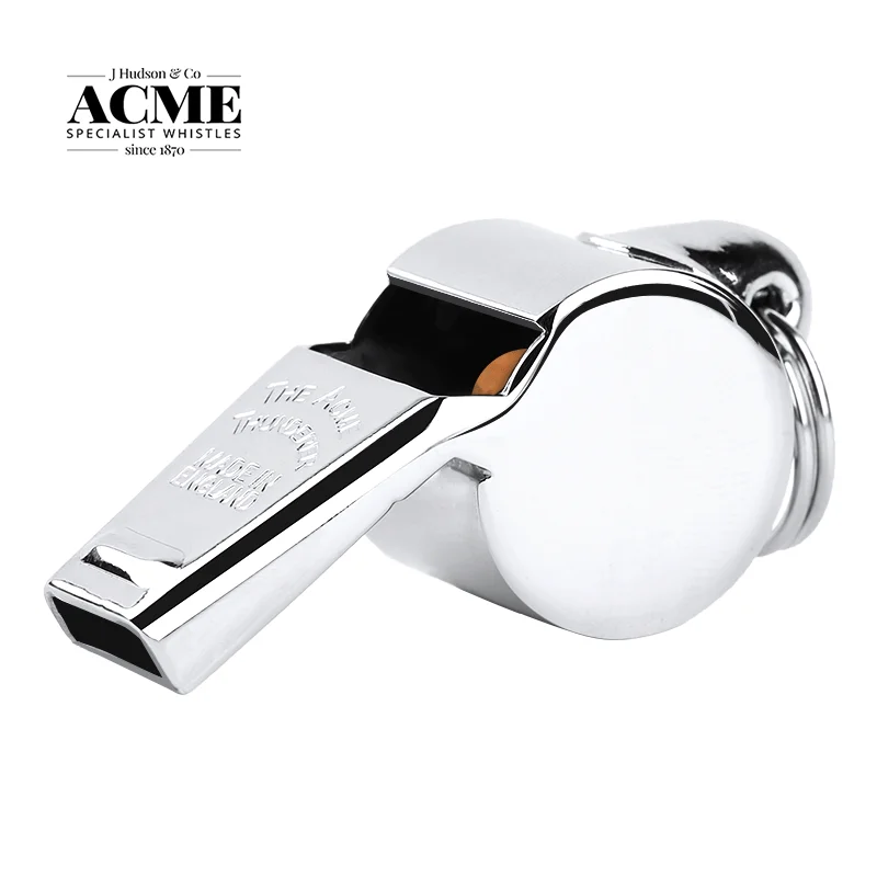 ACME 60.5 Coach Whistle Brass Material Silver Color High Grade Nickel Plating Sports Competition Whistle