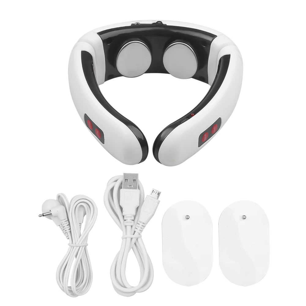 Portable Neck Relief: Microcurrent Pulse Neck Massager with 42° Heat, 6  Massage Modes, and 7 Intensity Levels