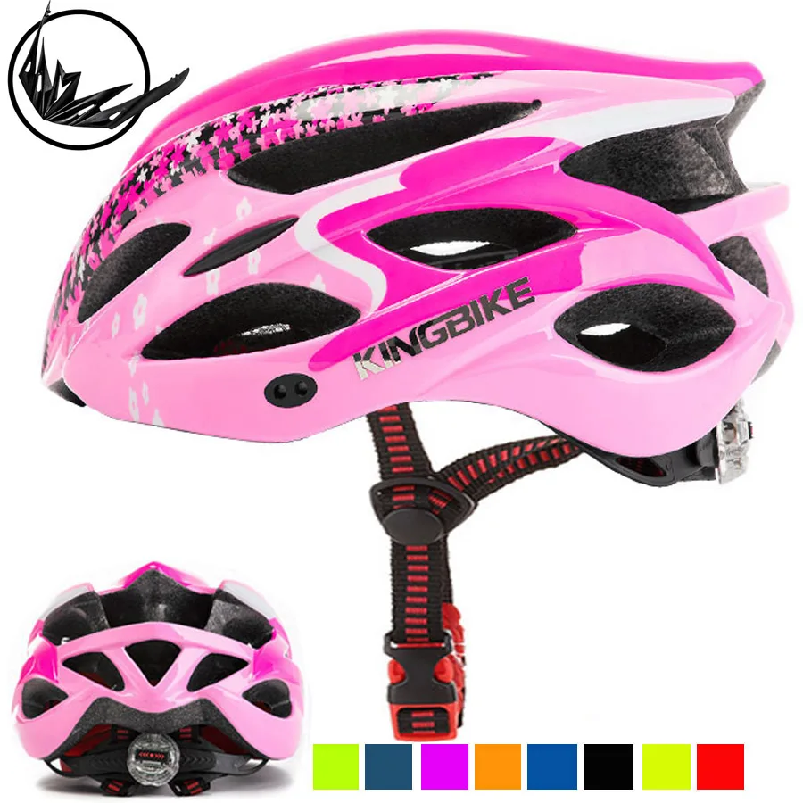 pink road bike helmet