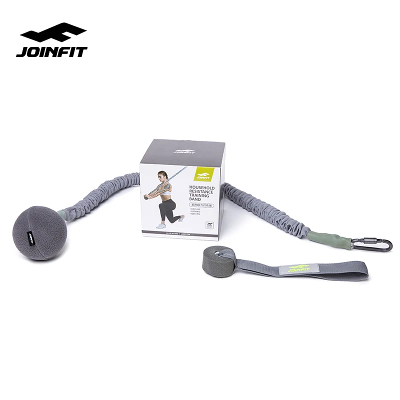 Спортивные Эспандеры JOINFIT серый эластичный шнур с 1 крючком и пряжкой для дома