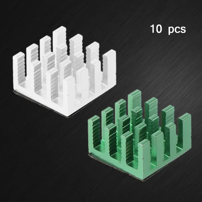 

10PCS Aluminum Heatsink Heat Radiator Cooler for Electronic Chip Computer Heat Dissipation Cooling Pads